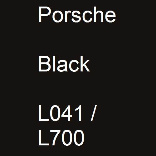Porsche, Black, L041 / L700.
